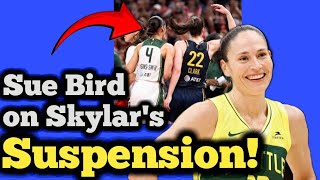 Skylar Diggins  Smiths Suspension Addressed By Seattle Storm Legend Sue Bird [upl. by Annavahs268]