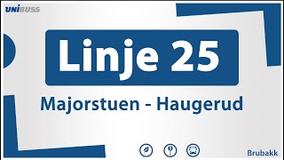 Linje 25 Majorstuen  Haugerud [upl. by Nishom895]