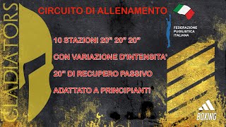 Allenamento a circuito 10 stazioni da 1 minuto [upl. by Jake]