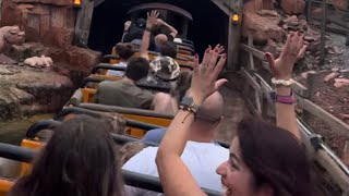 Big Thunder Mountain Railroad Tide POV  Magic Kingdom  Disney World [upl. by Ellered]