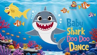 Baby Shark Dance  Fun Kids Song and Underwater Adventure with Shark Family [upl. by Nnaira]