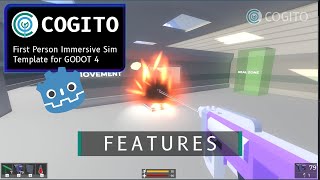 COGITO  Godot 4 template for Immersive Sims  Feature Reel [upl. by Doughman]