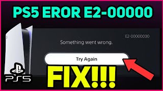 PS5 ERROR E2 00000 FIX [upl. by Ethelyn]