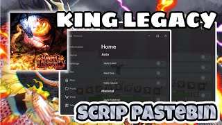 KING LEGACY Script Pastebin UPD 7 HALLOWEEN  AUTO FARM CANDY SKULL KINGSEA EVENT WORK LEVEL 4800 [upl. by Allehcram]