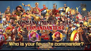 SE VIENE OSMAN I PRIME Y MAS COMANDANTES  Rise of Kingdoms Español [upl. by Anelec593]