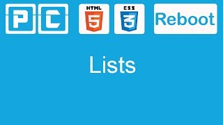 HTML5 and CSS3 beginners tutorial 5  lists [upl. by Vergil]