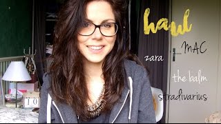 HAUL  Stradivarius  The Balm  Zara  MAC [upl. by Aniar]