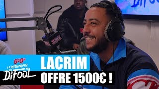 Lacrim offre 1500€ à une auditrice  MorningDeDifool [upl. by Rutledge]