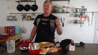 Homemade Poppadoms  Live Cooking Demo [upl. by Noami]