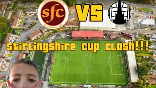 Stenhousemuir VS Falkirk Clash In The Stirlingshire Cup Match Day Vlog [upl. by Norrad296]