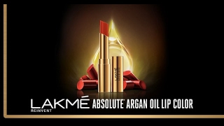 Introducing Lakmé Absolute Argan Oil Lip Color [upl. by Hallagan]