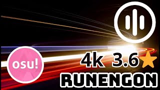 AntiPLUR Runengon 4k Mania 36⭐ Hard S Osu [upl. by Etessil]