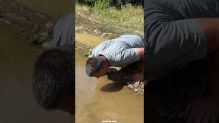 How to clean water in jungle 🙄 [upl. by Shane]