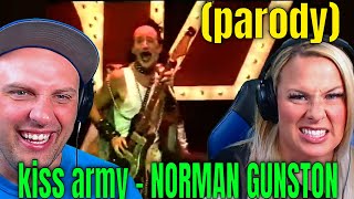 Reaction To kiss army  NORMAN GUNSTON parody THE WOLF HUNTERZ REACTIONS [upl. by Gerik]