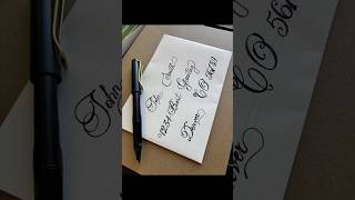 calligraphymasters calligraphyart handwriting cursivehandwriting cursivecalligraphy lettering [upl. by Cranford486]