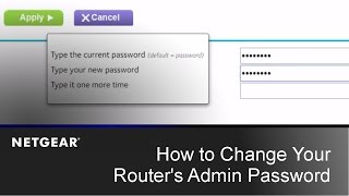 How to Change your Routers Admin Password  NETGEAR [upl. by Hecht]