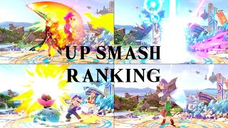 Super Smash Bros Ultimate  Who Has The Strongest Up Smash Final Update [upl. by Omrellug]