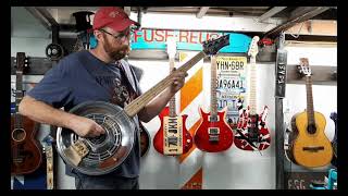 Hubcap Bass Guitar BuildHow To Build an Electric Bass Guitar with Piezo Pickup [upl. by Daub]