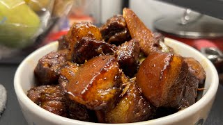 The MOST Tender Braised Pork Belly  Red Braised Pork Belly Recipe [upl. by Yelsehc]