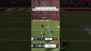 Zachariah Branch is INSANELY Fast in College Football 25🔥 shorts [upl. by Aidne]