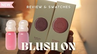 Sunnies face blush on  review amp swatches sunniesface [upl. by Parthinia803]