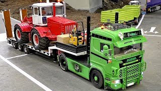 RC HEAVY TRANSPORT IN SCALE 116 AMAZING DETAIL MODEL TRUCK AT THE HARD WORK [upl. by Weiner]