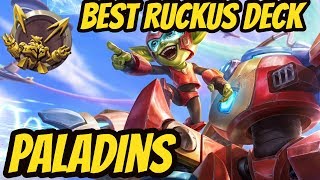 BEST RANKED RUCKUS DECK OP BUILD  Paladins Ruckus missile barrage gameplay amp loadout [upl. by Lipcombe140]