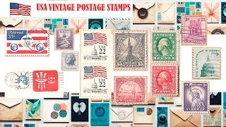 USA POSTAGE STAMPS PHILATELY [upl. by Atiuqal]