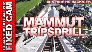 Mammut  Tripsdrill Erlebnispark  OnRide Back View ECam HD [upl. by Lethia]