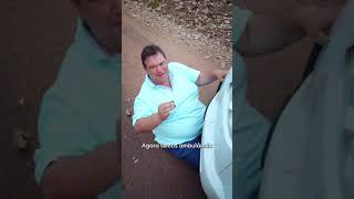 Prefeito de Mirandópolis é atropelado em vídeo viral nas redes sociais [upl. by Aryek510]