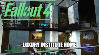 Fallout 4 Luxury Institute Home Modded Settlement Xbox 1 [upl. by Nnodnarb619]