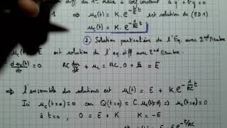 Equation différentielle en circuit RC  Résolution par 2 méthodes [upl. by Azne874]