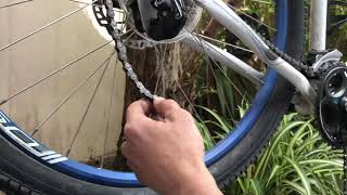 Shimano HG40 missing link instalación [upl. by Nonnahs]