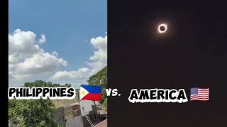 Solar Eclipse Philippines Vs America [upl. by Naved]