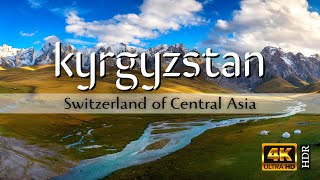 Travel Kyrgyzstan  Switzerland of Central Asia  in 4K Ultra HD  Virtual Cinematic Tour [upl. by Nelra]