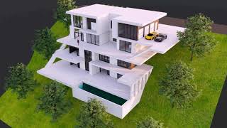 House Design In Slope Hills [upl. by Nairrod]