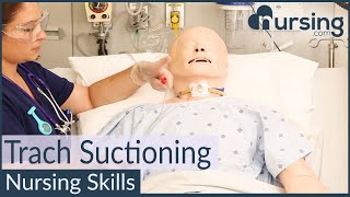 Tracheostomy Suctioning Nursing Skills [upl. by Matheny]