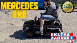 Mercedes 6x6 G63 AMG na akumulator dla dzieci od EkstraZabawkipl  testujemy [upl. by Erin]