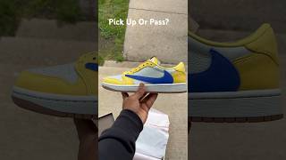 Jordan 1 Retro Low OG SP Travis Scott Canary W nike pickuporpass jordan sneakerhead [upl. by Puritan]