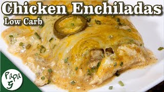 Chicken Enchilada Casserole – Chicken Enchiladas – Low Carb Keto Mexican Recipe [upl. by Trager]