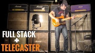 Cheapest Telecaster through a Vintage Marshall Full Stack [upl. by Barthel]