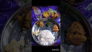 আজকের নিরামিশ মেনু খেতে অসাধারণ❤️। food viral shorts shortsfeed ytshorts lunch [upl. by Aham]