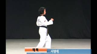 태권도품새 태백 Taekwondo 跆拳道 [upl. by Iclek]