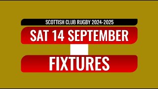 SCOTTISH CLUB RUGBY FIXTURES  14924 [upl. by Nirda]