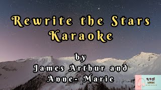 Rewrite the Stars Karaoke by James Arthur and AnneMarie [upl. by Cort]