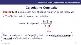 Kaplanlearn Module 60 1 Yield Based Bond Convexity and Portfolio Properties [upl. by Asit152]