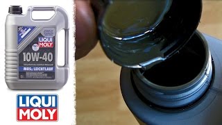 Liqui Moly MoS2 Leichtlauf Super 10W40 original product show [upl. by Finstad]