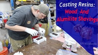 Casting Wood and Alumilite Shavings For Pen Blanks [upl. by Auoy]