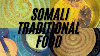 Somali traditional food🍋‍🟩🌮🍌 canjeero iyo muufo🥰food mogadishu nasriinofficial [upl. by Halden585]