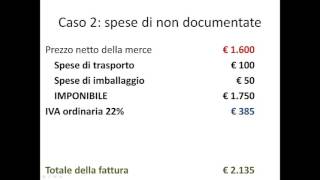 Determinazione dellimponibile e dellIVA [upl. by Lewert]